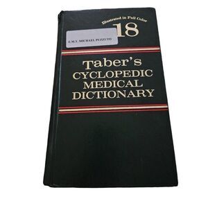 Taber's cyclopedic medical dictionary by F.A. Davis
